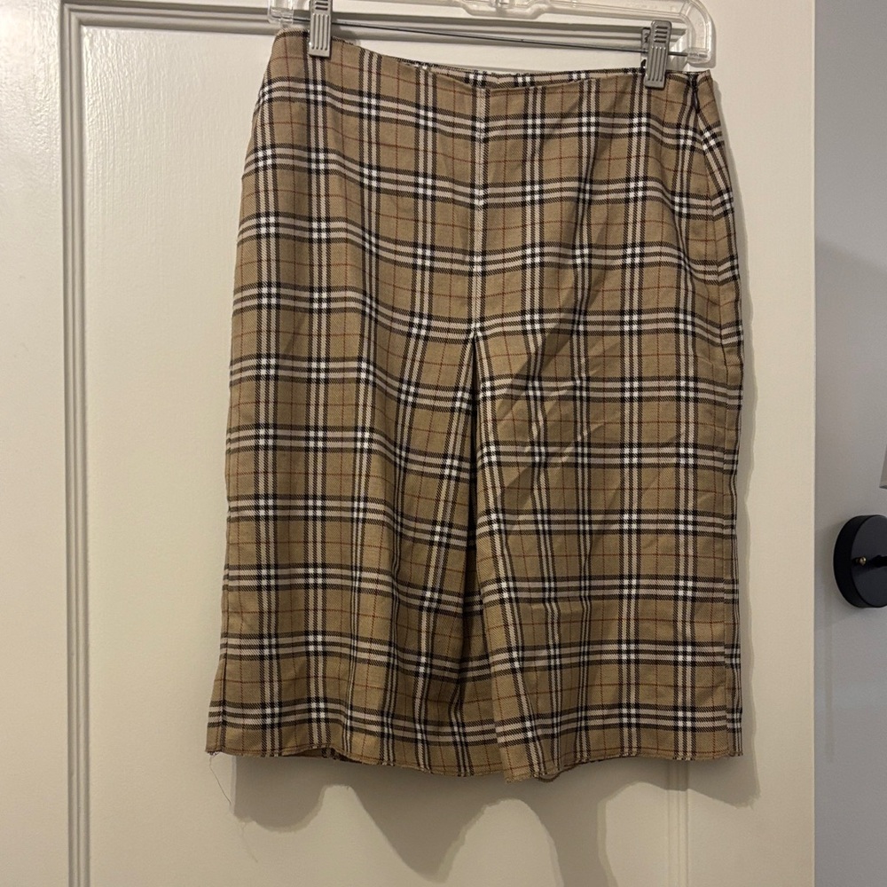 Plaid Tan Skirt